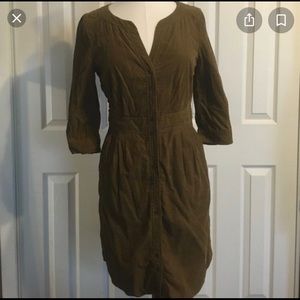 Anthropologie Maeve corduroy dress